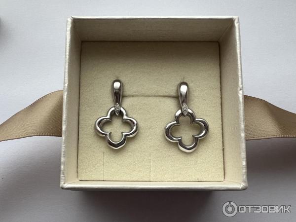 Серьги из белого золота Miuz фото