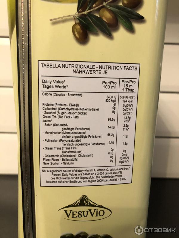 Отзыв о Оливковое масло VesuVio Olive romance oil | 5 литров отличного ...