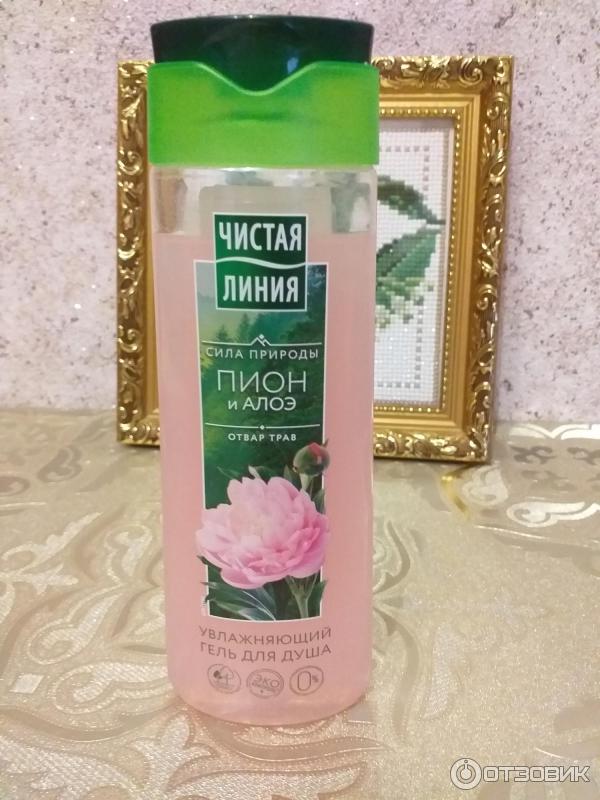 Отзыв о Увлажняющий гель для душа Чистая линия "Пион и алоэ" | Гель с ...