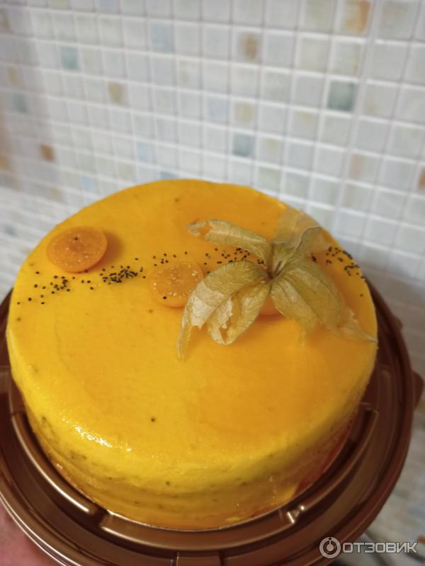 Маковый торт с маракуйей