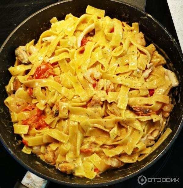 Отзыв о Феттучини с морепродуктами Мираторг | Неплохо, но чего-то не ...
