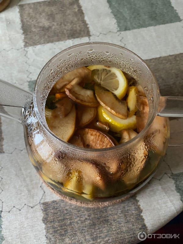 Отзыв о Заварочный чайник Tea Pot со стеклянной подставкой и свечой ...
