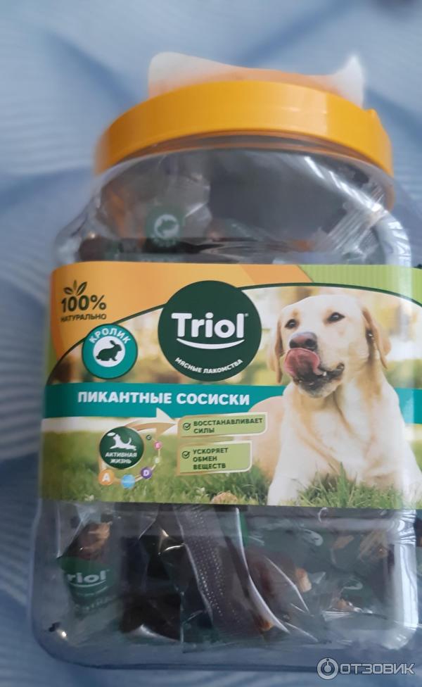 Отзыв о Лакомство для собак Triol "Пикантные сосиски" | Кроличьи ...