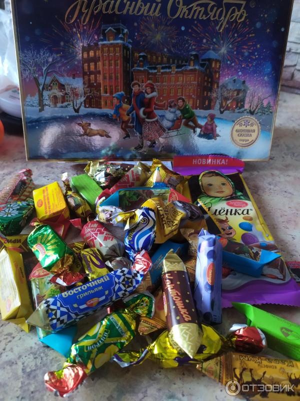 набор кондитерских изделий красный октябрь
