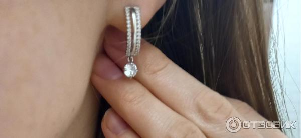 Серебряные серьги Kari фото