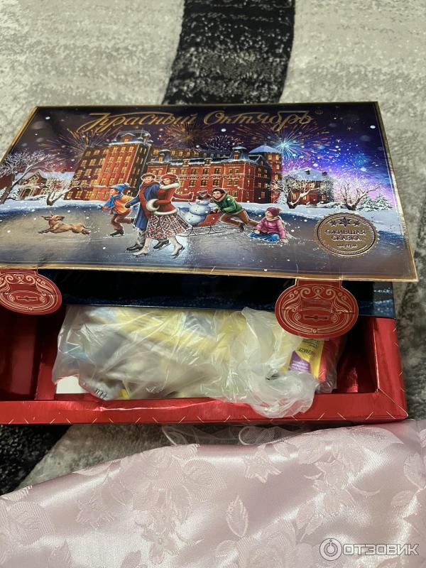 набор конфет красный октябрь новогодний подарок 500 гр. " 200гр. набор кондитерских изделий красный октябрь 500. набор конфет красный октябрь новогодний подарок 500 гр. новогодний подарок красный октябрь, 500 гр.