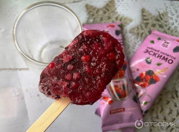 Отзыв о Чайный напиток эскимо АйсКро "Брусника, ежевика, пряности ...