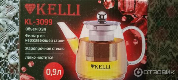 Отзыв о Чайник из жаропрочного стекла Kelli | Прекрасное приобретение