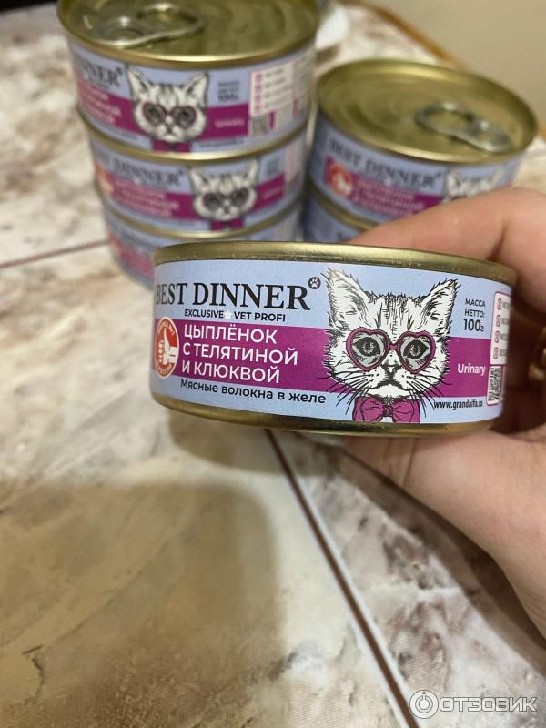 Отзыв о Консервированный корм для кошек Best Dinner Exclusive ...