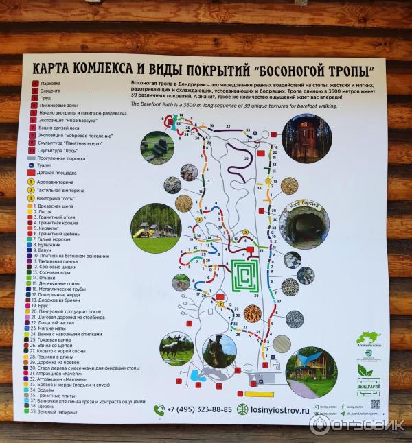 Босоногая тропа лосиный остров карта