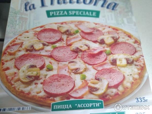 Отзыв о Пицца La Trattoria "Ассорти" | Вкусно было на картинке, а на ...