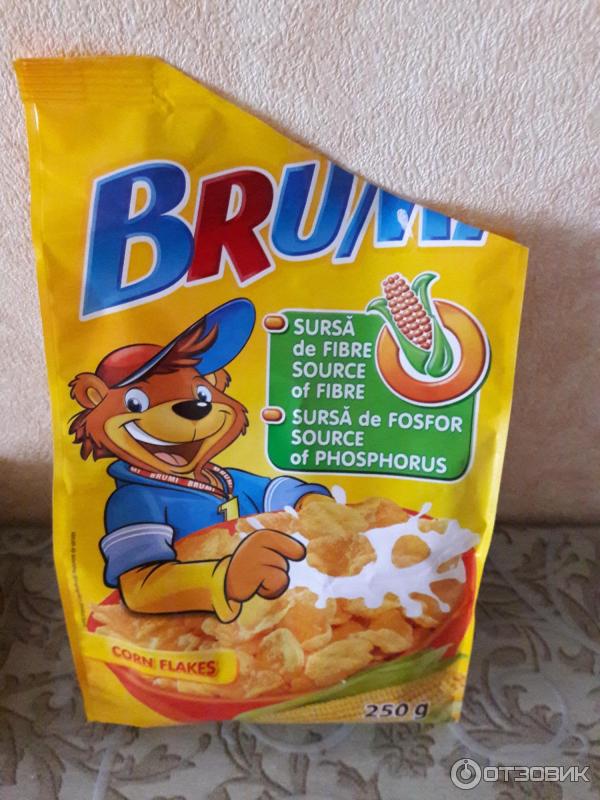 Отзыв о Сухой завтрак Brumi | Вкусные и сытные кукурузные хлопья!